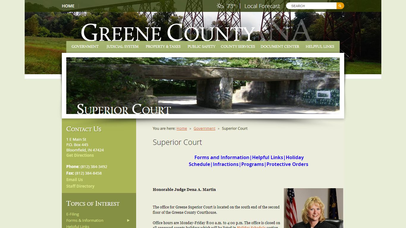 Superior Court / Greene County, Indiana